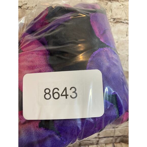 LOGO Lori Goldstein Tunic Top Womens‎ Large Purple Watercolor Tetured Polka Dots - Picture 12 of 15